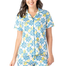 Sleepless In Santorini Collared Lounge Top