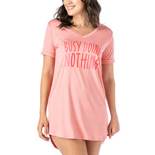 Busy Doing Nothing V-Neck Sleep Shirt