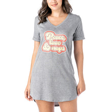 Peace, Love & Naps V-Neck Sleep Shirt