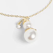 Pearl Snowman Necklace