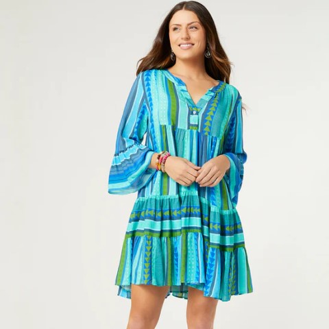 Milena Ruffle Tunic Dress