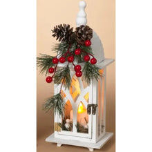 Lighted Wood Holiday Lanterns