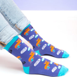 Not Meow-tivated Socks