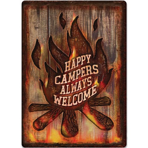 Campers Welcome Sign
