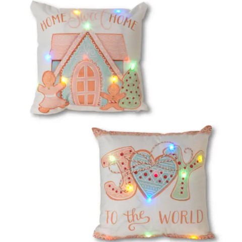 Holiday Lighted Pillows