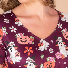 Groovy Ghosts Pajama V-Neck Top