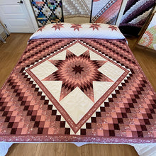 Pink & White Lone Star in Commons King Quilt