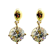 6mm Cubic Zirconia Drop Earrings