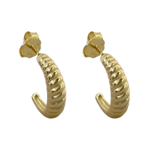 Ribbed Hoop Earrings