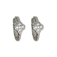 Clover Bubble Hoop Earrings