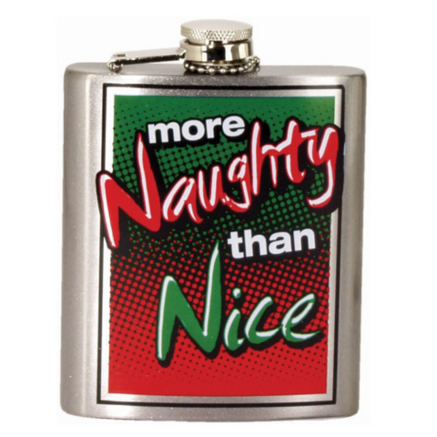 More Naughty Than Nice Flask