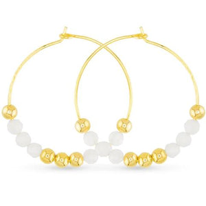 Beaded Hoop Earrings