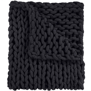 Chenille Chunky Knit Throw/Blankets