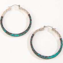 Two-Tone Hoop Earrings