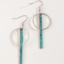 Patina Circle Bar Earrings