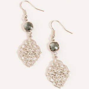 Esme Small Beaded Filigree Earrings