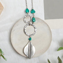 Leaf Turquoise Bead Necklace