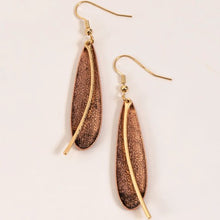 Two Tone Oval Earrings