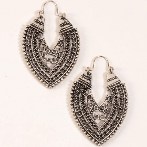 Mandala Dot Pattern Earrings