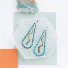 Squiggle Teardrop Earrings