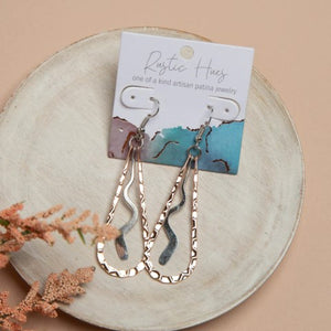 Squiggle Teardrop Earrings