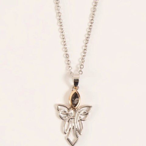 Celtic Angel with Crystal Necklace