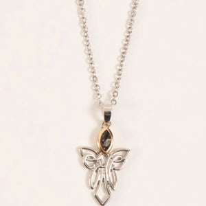 Celtic Angel with Crystal Necklace