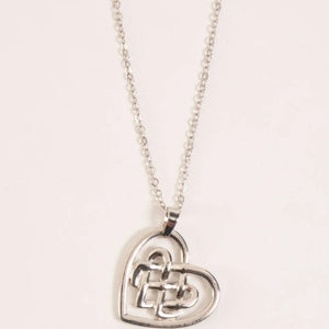 Celtic Heart Woven Necklace