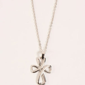 Looped Cross Necklace