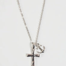 Hope Cross with Anchor Necklace