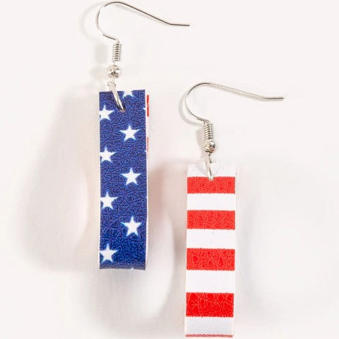 USA Flag Bar Earrings