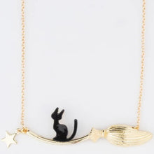 Binx Cat & Broom Necklace
