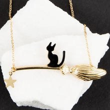 Binx Cat & Broom Necklace