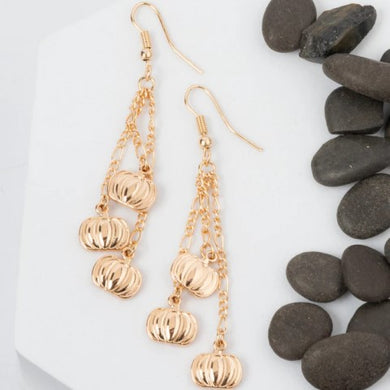 Dangling Pumpkin Earrings