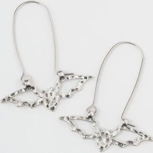 Open Bat Hoop Earrings