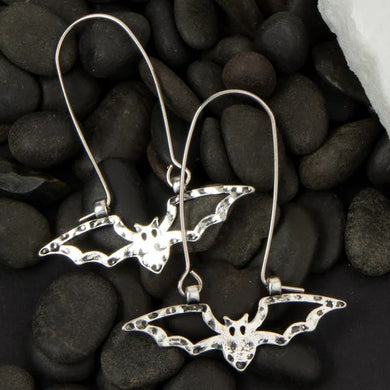 Open Bat Hoop Earrings