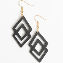 Double Triangle Dangle Earrings