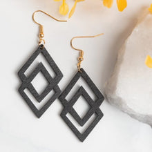 Double Triangle Dangle Earrings