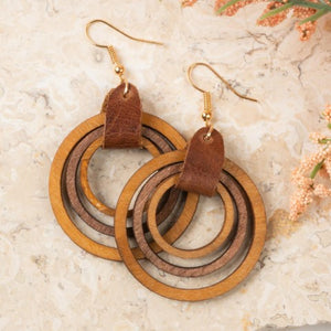 Triple Circle Earrings