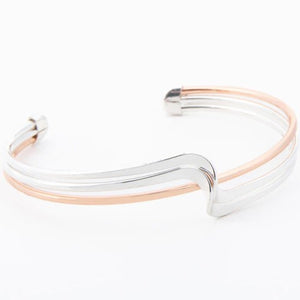 Two-Tone Open Bracelet