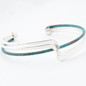 Two-Tone Open Bracelet