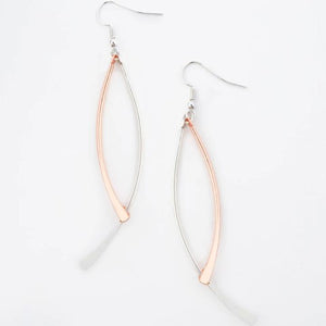 Pointed Oval Earrings