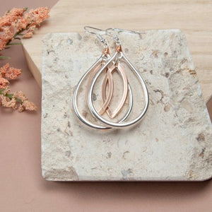 Double Teardrop Earrings