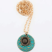 Sunflower Turquoise Necklace