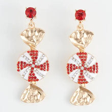 Peppermint Candy Drop Earrings