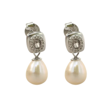 Pearl Drop Stud Earrings