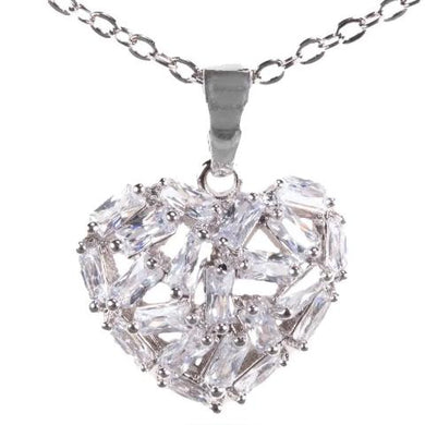 Baguette Heart Necklace