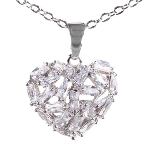 Baguette Heart Necklace