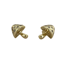 Pave Mushroom Stud Earrings