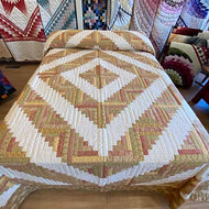 Log Cabin Queen Quilt